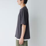 キーネックフェイクレイヤード半袖Tシャツ | coen【men】 | 詳細画像20