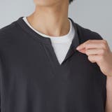キーネックフェイクレイヤード半袖Tシャツ | coen【men】 | 詳細画像23