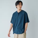 スラブ天竺ヘンリーネック半袖Tシャツ | coen【men】 | 詳細画像18 