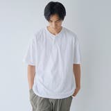 スラブ天竺ヘンリーネック半袖Tシャツ | coen【men】 | 詳細画像4 