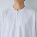 スラブ天竺ヘンリーネック半袖Tシャツ | coen【men】 | 詳細画像7 