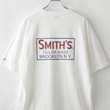 WHITE | SMITH’S(スミス)別注ロゴプリントポケットTシャツ | coen【men】