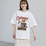 WHITE | 【Coleman】レトロプリントCOOL Tシャツ | coen【men】