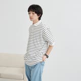 Penneys（ぺニーズ）別注ドライカノコボーダーポロシャツ 吸水速乾機能付き | coen【men】 | 詳細画像7 