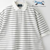 WHITE | Penneys（ぺニーズ）別注ドライカノコボーダーポロシャツ 吸水速乾機能付き | coen【men】