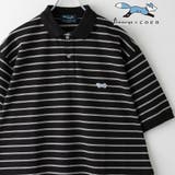 BLACK | Penneys（ぺニーズ）別注ドライカノコボーダーポロシャツ 吸水速乾機能付き | coen【men】
