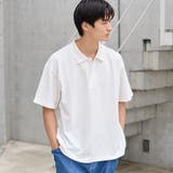 【CEC】ロゴ刺繍カノコポロシャツ | coen【men】 | 詳細画像1