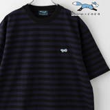 NAVY | Penneys（ぺニーズ）別注ワンポイントボーダーTシャツ | coen【men】