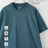 TURQUOISE | 【WELLTECT】ロゴ刺繍Tシャツ ー吸水速乾、接触冷感、UVカット、遮熱ー | coen【men】