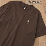 DK.BROWN | Teddy Bear（テディベア）別注ワンポイント刺繍Tシャツ | coen【men】