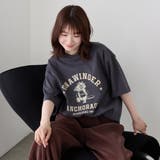 DK.GRAY | カレッジアニマルプリントTシャツ | coen【men】