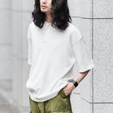 WHITE | オーバーサイズワッフルヘンリーネックTシャツ | coen OUTLET