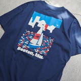 NAVY | New Balance(ニューバランス)別注リラックスプリントTシャツ | coen【men】