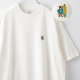 WHITE | スポーツベア刺繍クルーネックTシャツ | coen【men】