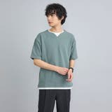 リップルフェイクレイヤードヘンリーネックTシャツ | coen【men】 | 詳細画像12