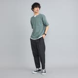 リップルフェイクレイヤードヘンリーネックTシャツ | coen【men】 | 詳細画像15