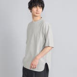 LT.GRAY | レイヤードラウンドヘムTシャツ | coen【men】