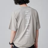 LT.GRAY | 【WELLTECT】ロゴバックプリントTシャツ(WEB限定カラー) | coen【men】