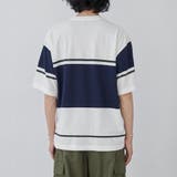 ジャガードメッシュ切替えTシャツ | coen【men】 | 詳細画像10 