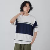 ジャガードメッシュ切替えTシャツ | coen【men】 | 詳細画像2 