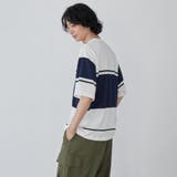 ジャガードメッシュ切替えTシャツ | coen【men】 | 詳細画像4 