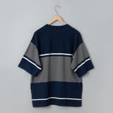 ジャガードメッシュ切替えTシャツ | coen【men】 | 詳細画像12 