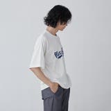 パウダーケミカルウォッシュロゴTシャツ | coen【men】 | 詳細画像4 