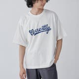 WHITE | パウダーケミカルウォッシュロゴTシャツ | coen【men】