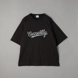 BLACK | パウダーケミカルウォッシュロゴTシャツ | coen【men】