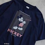 NAVY | coen限定/Disney(ディズニー)フロントプリントTシャツ | coen【men】