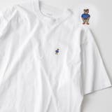 USAコットンワンポイントベア刺繍Tシャツ | coen【men】 | 詳細画像1