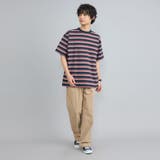 USAコットンマルチボーダーTシャツ | coen【men】 | 詳細画像16 