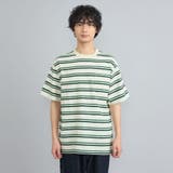 USAコットンマルチボーダーTシャツ | coen【men】 | 詳細画像17 