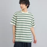 OFF WHITE | USAコットンマルチボーダーTシャツ | coen【men】