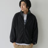 BLACK | 【WEB限定】DISCUS（ディスカス）ジップアップフリーススタンドカラージャケ… | coen【men】