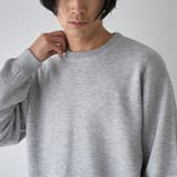 微配色ダブルフェイス スウェットライク クルーネックニット | coen【men】 | 詳細画像13 