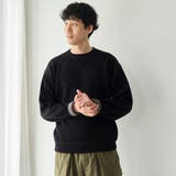 微配色ダブルフェイス スウェットライク クルーネックニット | coen【men】 | 詳細画像4 
