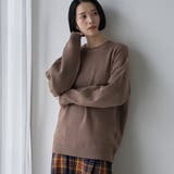 MOCA | 微配色ダブルフェイス スウェットライク クルーネックニット | coen【men】