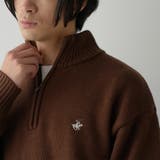 【WEB限定】POLO BCS ハーフジップスタンドカラーニット | coen【men】 | 詳細画像13 