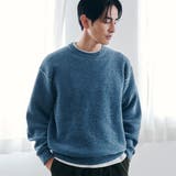 TURQUOISE | リバーシブルソフトタッチモールニットプルオーバー | coen【men】