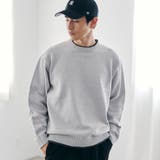 LT.GRAY | フェイクレイヤードモールニット | coen【men】