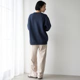 ドッグジャガードスウェットライクニット【NAVY】 | coen【men】 | 詳細画像4 