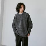 ポリウーリークルーネックルーズニット | coen【men】 | 詳細画像4 