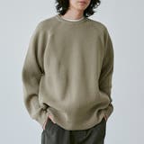 BEIGE | ポリウーリークルーネックルーズニット | coen【men】