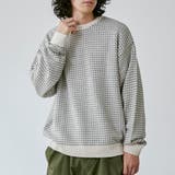 バーズアイクルーネックルーズニット | coen【men】 | 詳細画像1 