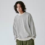 バーズアイクルーネックルーズニット | coen【men】 | 詳細画像2 