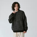 バーズアイクルーネックルーズニット | coen【men】 | 詳細画像6 