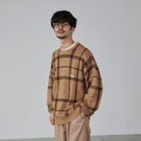 PENNEYS（ぺニーズ）別注ビッグシルエットジャガード柄シャギーニット チェッ… | coen【men】 | 詳細画像10 