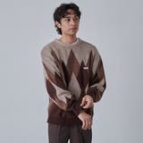 PENNEYS（ぺニーズ）別注ビッグシルエットジャガード柄シャギーニット チェッ… | coen【men】 | 詳細画像13 