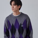 PENNEYS（ぺニーズ）別注ビッグシルエットジャガード柄シャギーニット チェッ… | coen【men】 | 詳細画像14 